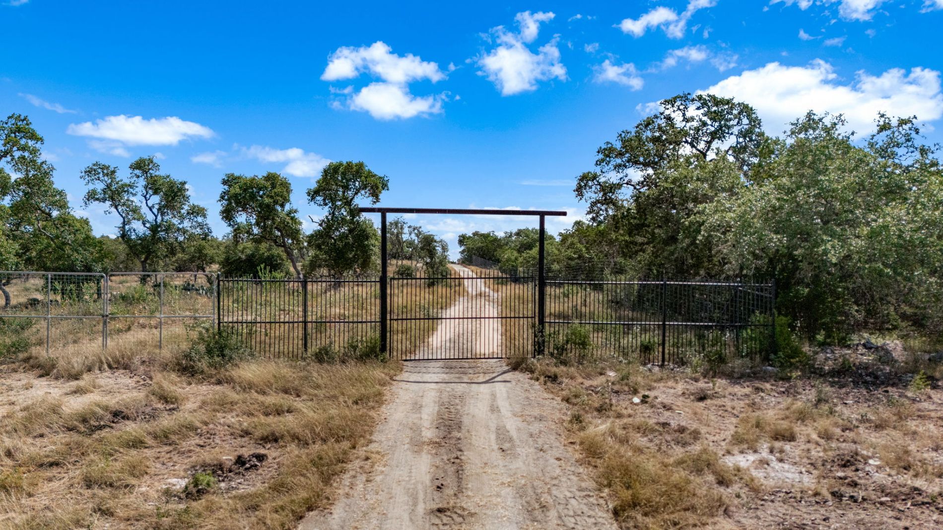 High-fenced Gated Propery Entrance